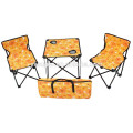 Camping Folding Table And Chairs Set With Footrest